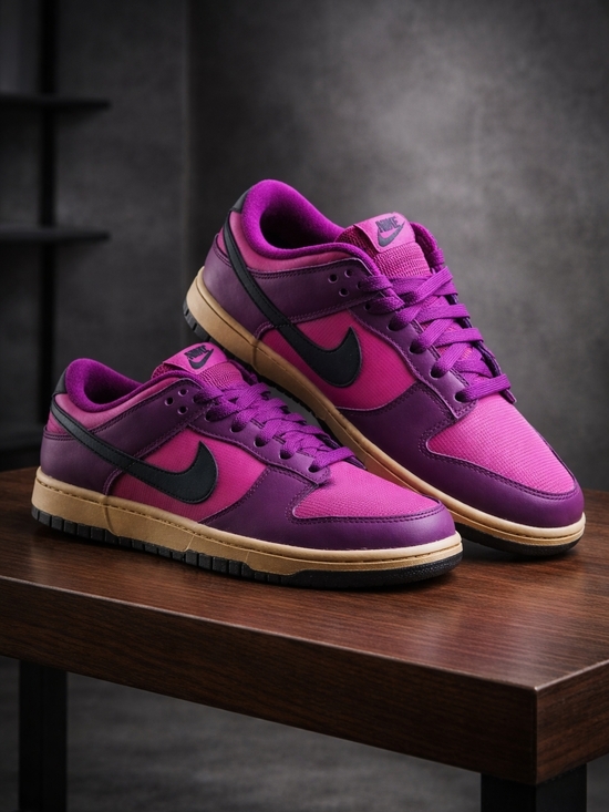 Nike Other - Nike Dunk Low-Inspired Sneakers in Purple and Magenta